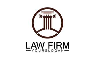 Law firm template icon logo vector v36