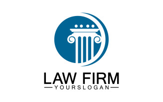 Law firm template icon logo vector v37