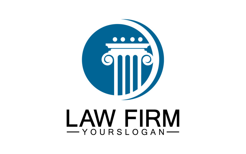 Law firm template icon logo vector v37 Logo Template
