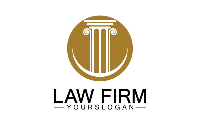 Law firm template icon logo vector v38 Logo Template