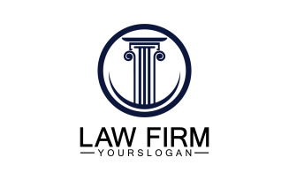 Law firm template icon logo vector v39