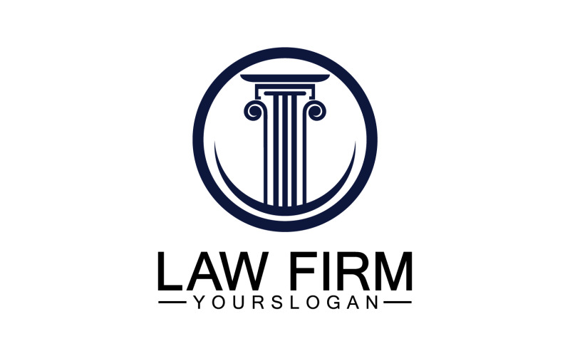 Law firm template icon logo vector v39 Logo Template