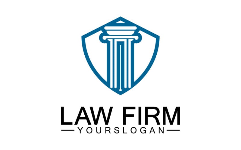 Law firm template icon logo vector v3 Logo Template