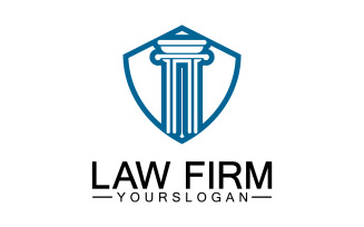Law firm template icon logo vector v3