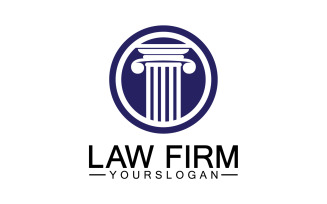 Law firm template icon logo vector v40