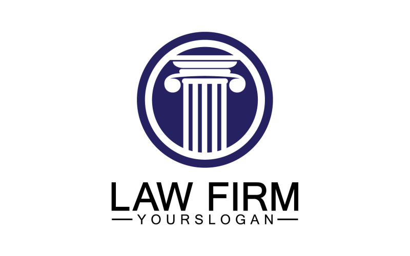 Law firm template icon logo vector v40 Logo Template
