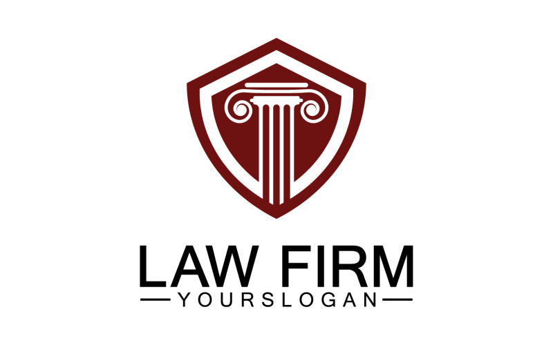 Law firm template icon logo vector v4 Logo Template