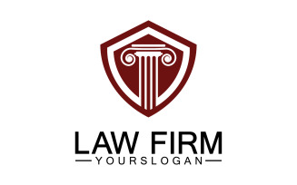 Law firm template icon logo vector v4
