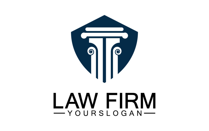 Law firm template icon logo vector v5 Logo Template
