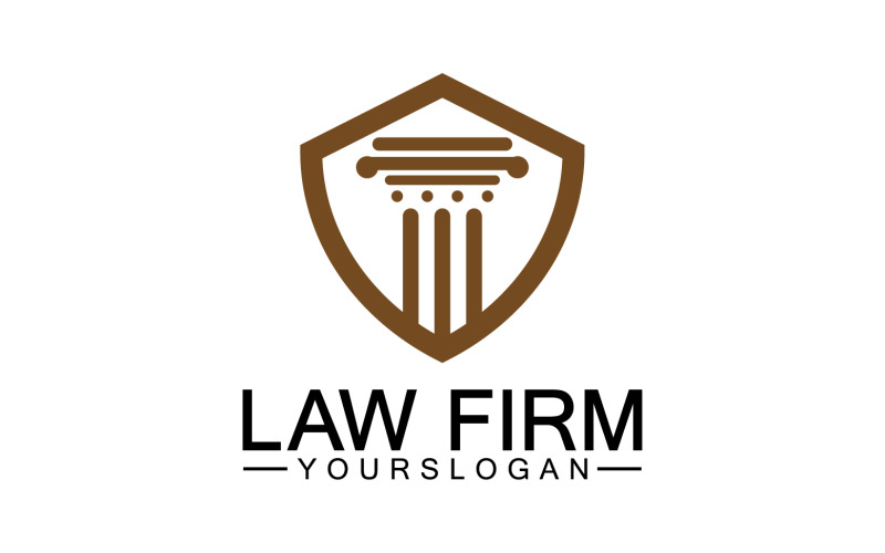 Law firm template icon logo vector v6 Logo Template
