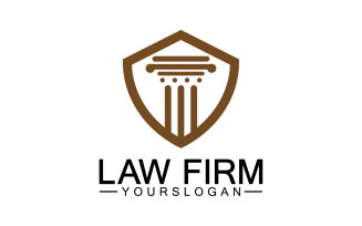 Law firm template icon logo vector v6