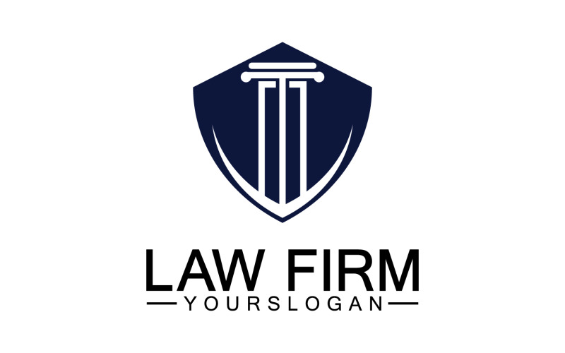 Law firm template icon logo vector v7 Logo Template