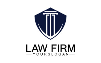 Law firm template icon logo vector v7