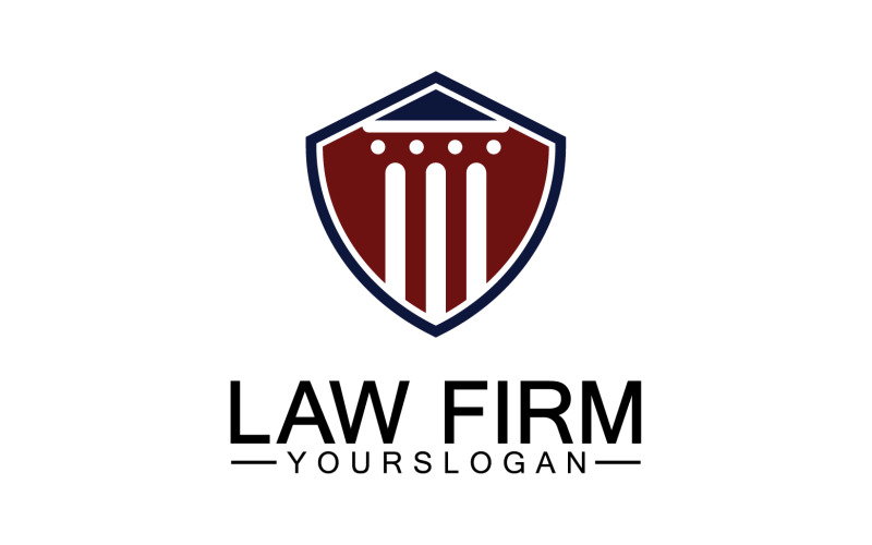 Law firm template icon logo vector v8 Logo Template