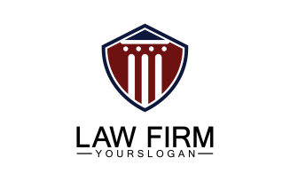 Law firm template icon logo vector v8