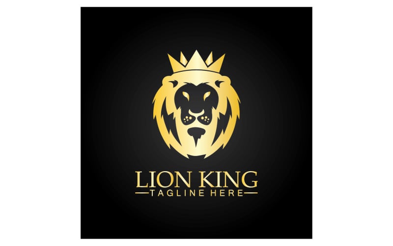 Lion shiel logo vector template v6 Logo Template