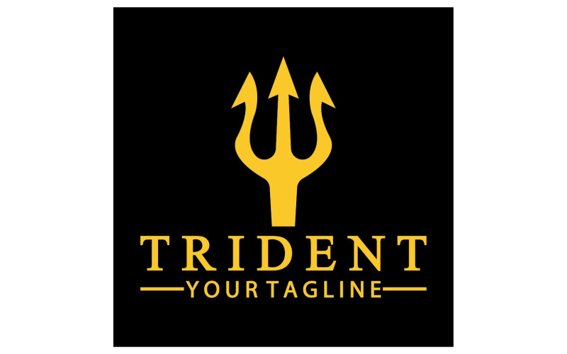 Magic trident trisula vector v14 Logo Template