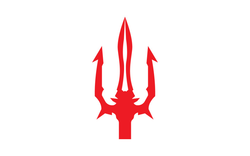 Magic trident trisula vector v4 Logo Template