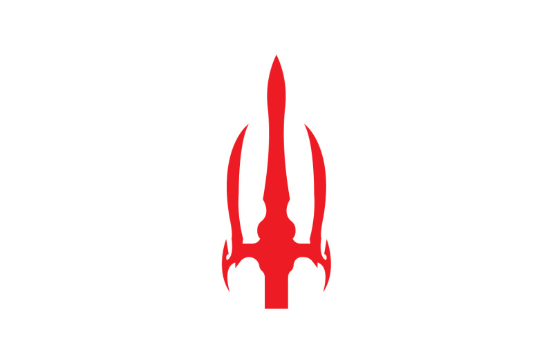 Magic trident trisula vector v6 Logo Template