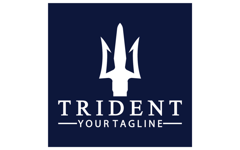 Magic trident trisula vector v9 Logo Template