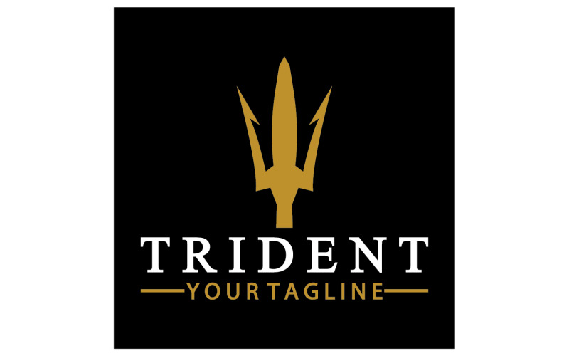 Magic trident trisula vector v10 Logo Template