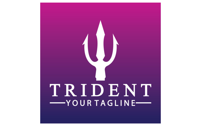 Magic trident trisula vector v15 Logo Template
