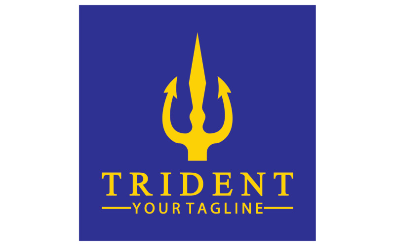 Magic trident trisula vector v18 Logo Template