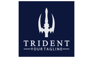 Magic trident trisula vector v19