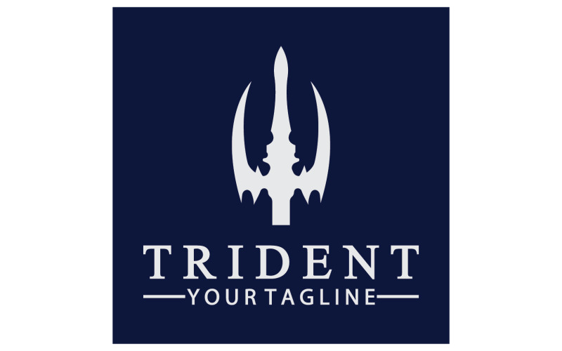 Magic trident trisula vector v19 Logo Template
