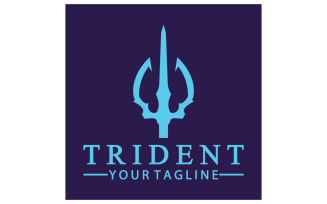 Magic trident trisula vector v23