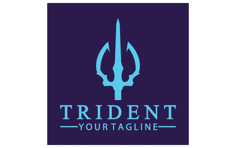 Magic trident trisula vector v23 Logo Template