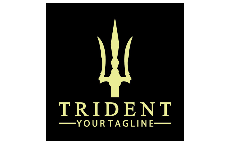 Magic trident trisula vector v24 Logo Template