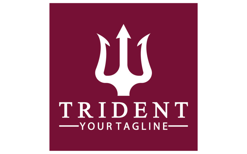 Magic trident trisula vector v25 Logo Template