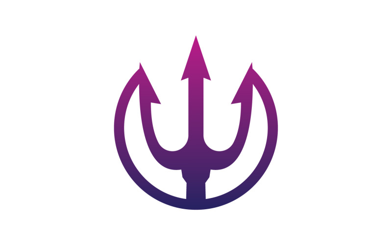 Magic trident trisula vector v37 Logo Template