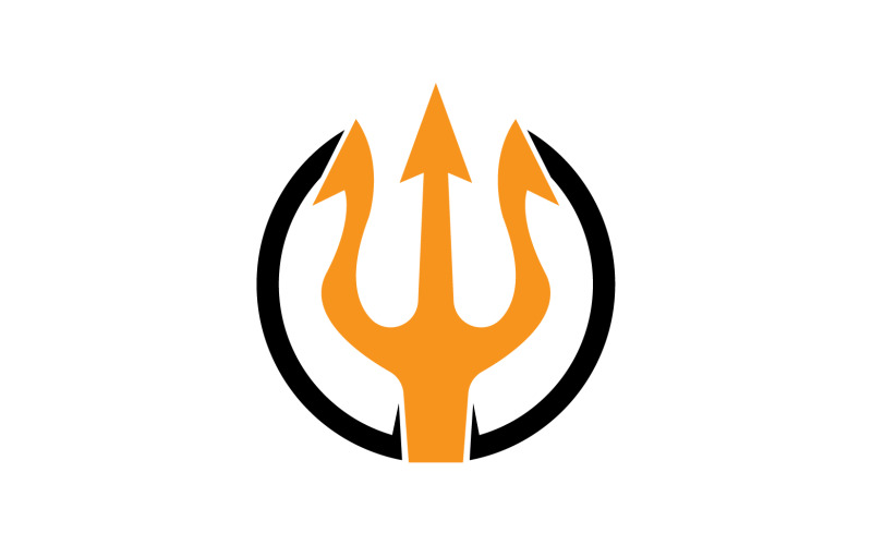 Magic trident trisula vector v38 Logo Template