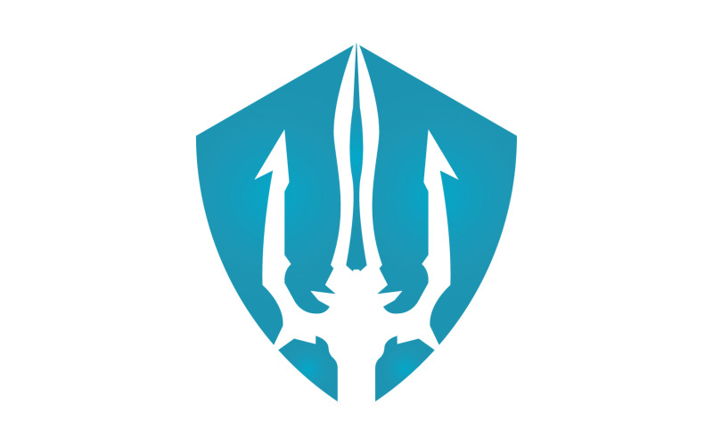 Magic trident trisula vector v44 Logo Template