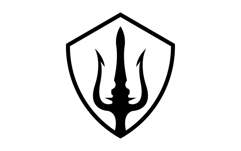 Magic trident trisula vector v45 Logo Template