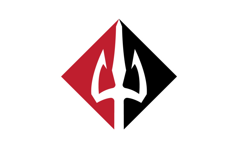 Magic trident trisula vector v49 Logo Template