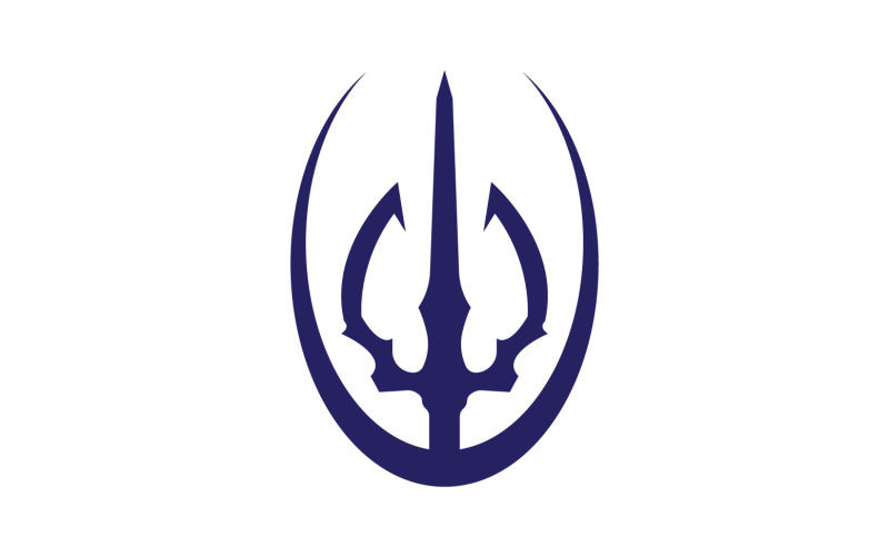 Magic trident trisula vector v55 Logo Template