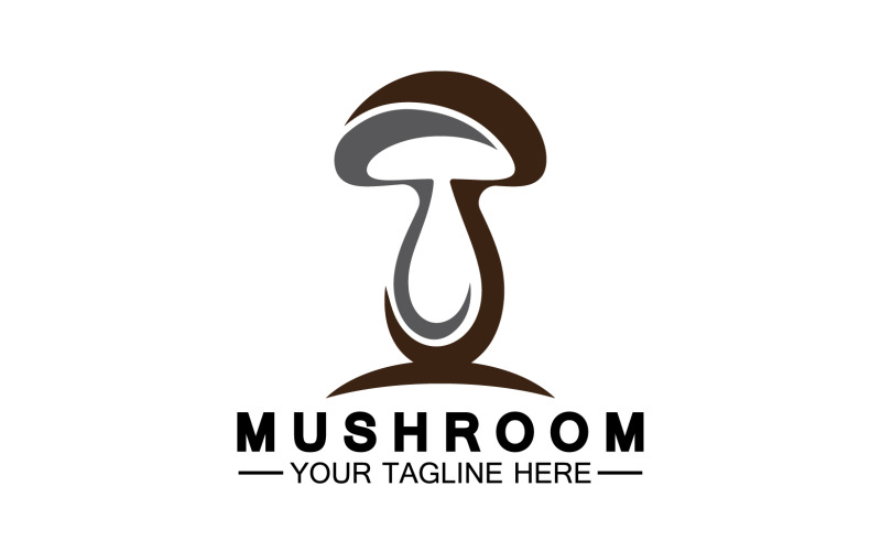 Mushroom icon logo vector template v2 Logo Template