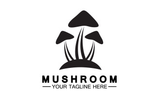 Mushroom icon logo vector template v30