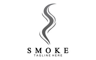Smoke flame logo vector template v1