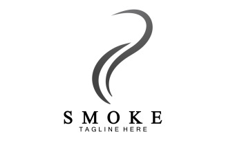 Smoke flame logo vector template v20