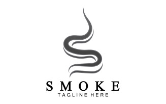 Smoke flame logo vector template v29