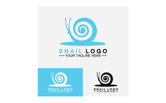 Snail animal slow logo icon vector template v26