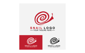 Snail animal slow logo icon vector template v8