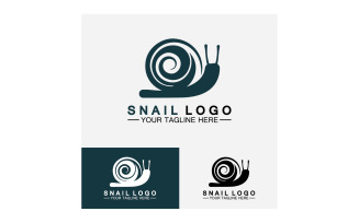 Snail animal slow logo icon vector template v32