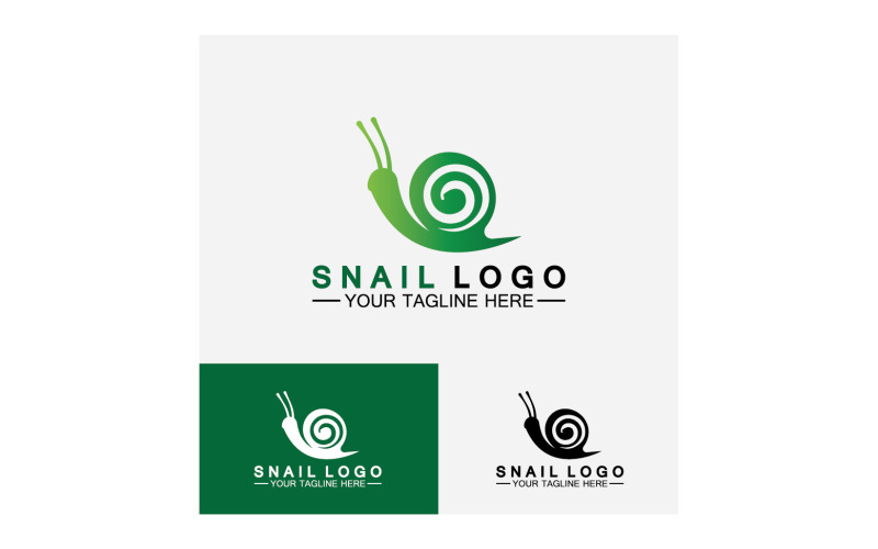 Snail animal slow logo icon vector template v40 Logo Template