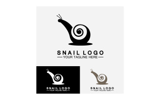Snail animal slow logo icon vector template v41