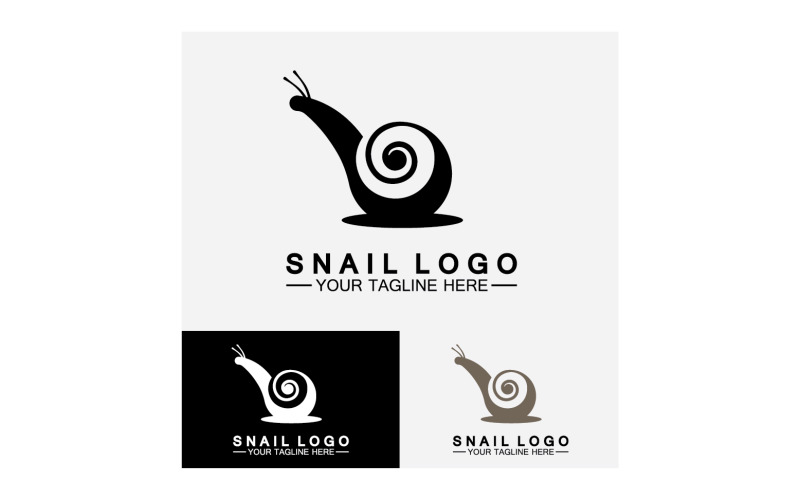 Snail animal slow logo icon vector template v41 Logo Template